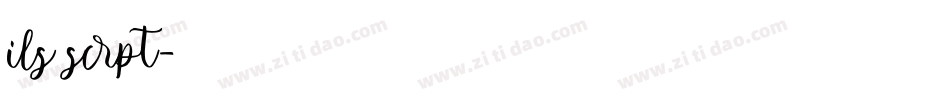 ils scrpt字体转换